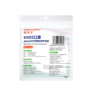 Fabrication KN95 Respirateurs Earloop Masques faciaux jetables Sécurité 5 couches Respirant Flat-Fold Masques anti-poussière Filtration>95% - Product Image 4