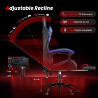 Chaise de jeu ergonomique grande et haute ALINUNU, directement de l'usine, pour la maison et le bureau, en cuir PU