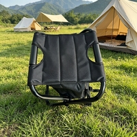 Sac à dos pliable personnalisable en tissu Oxford avec siège intégré, sac de rangement portable, siège léger pour voyage et extérieur, mobilier d'extérieur