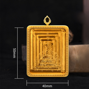 Tibétain Thangka Bouddha Oriental Amulette Pendentif Religieux Charme Bijoux pour Hommes <span class=keywords><strong>et</strong></span> <span class=keywords><strong>Femmes</strong></span> <span class=keywords><strong>Bouddhisme</strong></span> Inspiré - Product Image 3