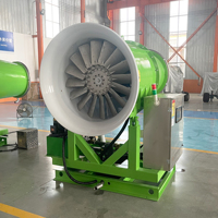 Canon à brouillard industriel de 80 mètres pour la suppression de la poussière dans les cours de stockage des matières premières des aciéries