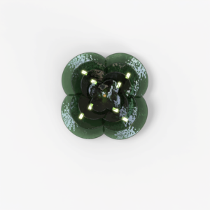 Thủ Công Màu Xanh Lá Cây Thủy Tinh Cánh Hoa Tường Ánh Sáng Hiện Đại Dẫn Chiếu Sáng Với Bóng Kết Thúc Cho Phòng Khách Nghệ Thuật Trang Trí Tường - Product Image 1