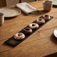 Plateau en acrylique rigide pour chocolats, avec logo personnalisé, pour beignets aux cacahuètes, pour Hanouka, avec base