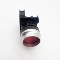 Bouton poussoir concave à contact unique 1NO ou 1NC, maintenu, SKB0-PUA10T, diamètre 22 mm, corps court 48 mm, conception peu encombrante