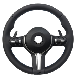 Volante Deportivo Personalizable de Cuero Completo con 3 Radios y Agarre de 40 mm para las Series 1-7 F30 E90 F Chassis Carbon - Product Image 2