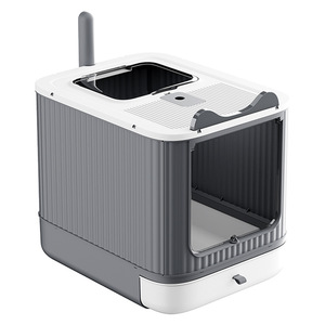 Petit chaton de type totalement fermé pour la désodorisation des chats Toilette pour chat extra-large Prévenir les éclaboussures urinaires Boîte à litière pour animaux de compagnie - Product Image 1