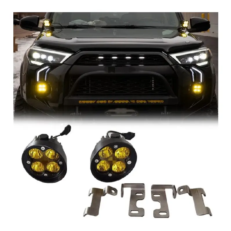 4x4 Offroad Accessories 4PCS Front Hood Grille Led Lights for TOYOTA 4runner tacoma tundra Rav4