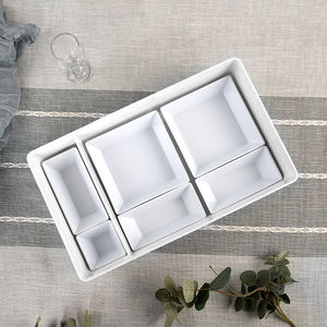 Personalize caixa de melamina, caixa de melamina branca com tampa de cor completa interior e exterior para jantar ou salada - Product Image 2