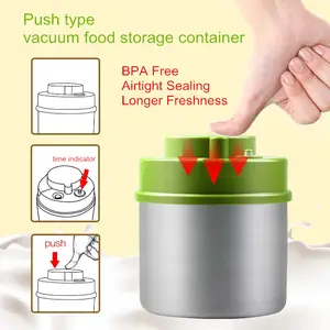 Luchtdicht Vochtbestendig Insect Proof Rijst Box Dispenser Jar Met Datum Traceerbaar Vacuüm Granen Voedsel Opslag Containers