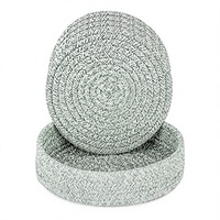 Sous-plats, dessous de plat, paniers de rangement, supports de casseroles, tapis de cuisine résistants à la chaleur en tissu durable 100% coton 33cm 5mm