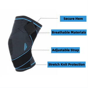 สายรัดเข่าไนลอนระบายอากาศได้ดีมาใหม่พร้อมตีนตุ๊กแก - Product Image 5