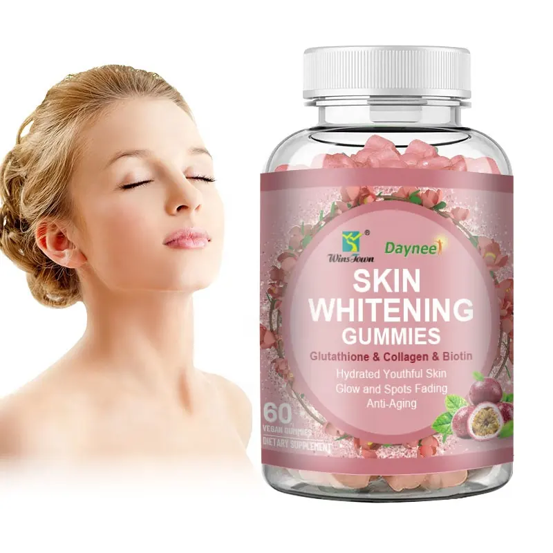 Private brand Skin Whitening gummies soft candy Advanced Healthy L-glutathione Collagen gummies skin whitening