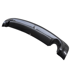 Carbon Fiber M Style Rear Diffuser Bumper Lip Fins Spoiler <b>Splitter</b> for Honda Civic 8th FD2 4D Type R 2006-2011 - Product Image 3
