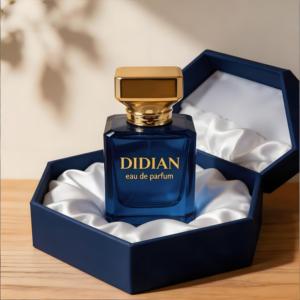 Nouvelle conception de flacon de parfum de luxe vide bleu Klein 50 ml, en verre carré arabe personnalisé avec logo sur mesure pour emballage et peinture couleur - Product Image 5