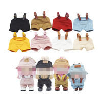 Vente en gros poupée populaire 17cm 10cm 20cm vêtements en peluche pendentif combinaison tenues accessoires vestimentaires poupées habiller salopette en jean
