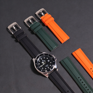 Bracelet de montre en caoutchouc FKM imperméable Jettda compatible avec Breitling Avenger Blackbird Yellow Wolf 20 mm 22 mm - Product Image 1