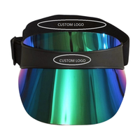 Casquette de pare-soleil en plastique PVC PC réglable de haute qualité Chapeau Protection UV Logo personnalisé pour hommes et femmes pour le sport