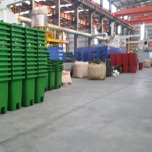 Contenedores de Basura de Plástico con Ruedas de 50L, Ecológicos, Ahorran Espacio, con Tapas Enrollables, Tamaño Pequeño para Uso Interior/Exterior - Product Image 3