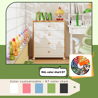 Armoire à tiroirs en acier pour enfants - Tour de rangement haute à 5 tiroirs, idéale pour la chambre à coucher