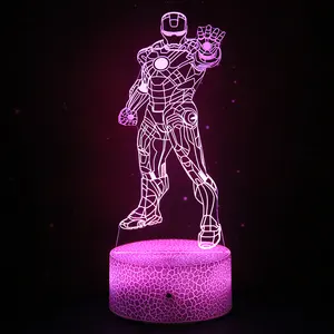 Avengers — lampe à couleur changeante portable, lumière à couleur changeante, design avengers, 24 w