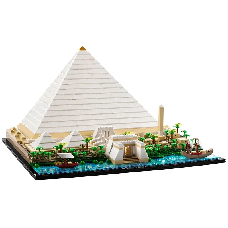 Compatible 21058 The Great Pyramid of Giza Model Building Blocks City Architecture Model Set DIY Educational Toys For KIds Gifts