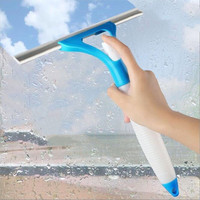 Nettoyeur de pare-brise et de plancher de voiture 2-en-1 avec poignée en plastique en acier Outil de raclage de pare-brise et de plancher