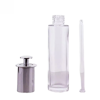 Fabricant en vente directe de flacons cosmétiques en verre pour sérum, essence liquide et huile essentielle, avec compte-gouttes et impression sérigraphique