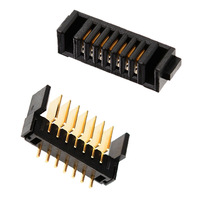Conector de batería para ordenador portátil, macho y hembra, de 2,0mm, 7 pines, interfaz de alimentación electrónica automotriz, tipo de hoja, Pin recto para enchufe lateral