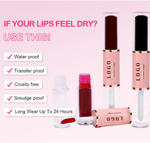 Brillo Labial Líquido de Larga Duración, Resistente al Agua, 24 Horas, Etiqueta Privada, Doble Punta, Brillo Labial con Efecto Shimmer - Product Image 6