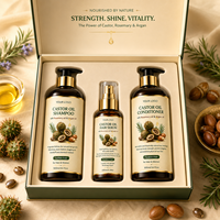 Set Profesional OEM para el Crecimiento del Cabello con Aceite de Romero y Ricino - Fórmula y Empaque Personalizados para Marca de Lujo de Cuidado Capilar de Marca Privada