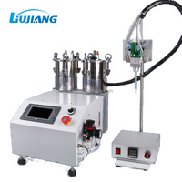 Machine de distribution de colle AB semi-automatique à deux composants, mélange statique, agitation dynamique, rapport de mélange de 1:1 à 10:1, réservoir A 3L/2L, réservoir B 3L/2L