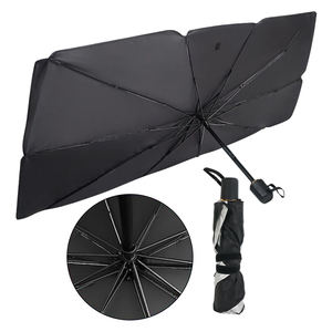 Parasol para parabrisas de coche con logotipo personalizado iluminado, parasol cuadrado decorativo para viajes, patio exterior fuerte, paraguas fuerte <span class=keywords><strong>plegable</strong></span> para <span class=keywords><strong>playa</strong></span> - Product Image 2