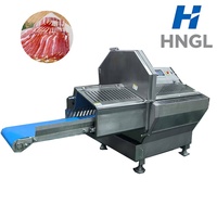 Machine industrielle de découpe automatique de viande congelée et d'os, trancheuse de steak, de côtelettes de porc et de côtes pour boucher
