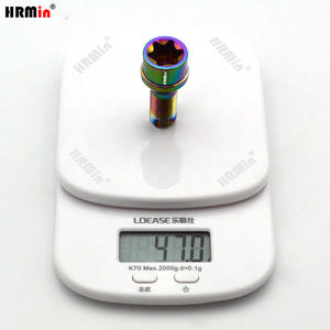 HRMin ne rouille jamais les écrous de roue antivol Gr.5 boulon en titane M14x1.5x28 mm boulons de moyeu de roue de siège conique pour Lamborghini Racing - Product Image 6