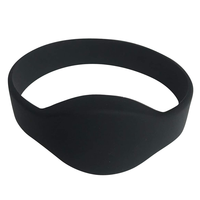 Gelang Silikon Fudan F08 M1 NFC 13.56mhz RFID EM4305 Tahan Air, Kontrol Akses Pintar Multiwarna untuk Pembayaran Hotel