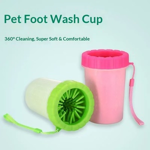 Tazza Automatica <span class=keywords><strong>per</strong></span> <span class=keywords><strong>Lavaggio</strong></span> Zampe di <span class=keywords><strong>Cani</strong></span> e Gatti - Accessorio Universale <span class=keywords><strong>per</strong></span> Toelettatura e Bagno - Product Image 2