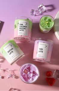 Bougie parfumée sans fumée en cire de soja pour la décoration de la maison, cadeau créatif pour anniversaire, fête des mères, Noël, forme ronde - Product Image 2