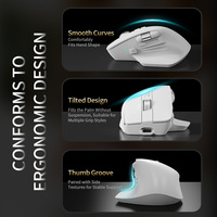 Souris de bureau ergonomique de haute qualité à grande vitesse, 8000 DPI, mode Thr, avec logiciel de pilote, souris sans fil silencieuse