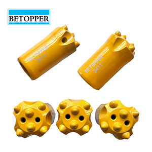 High Quality 12 Degree 34mm 8-<strong>Button</strong> Tapered <strong>Carbide</strong> <strong>Button</strong> <strong>Bit</strong> for Rock Drilling Forged Equipment for Stone Quarries - Product Image 3