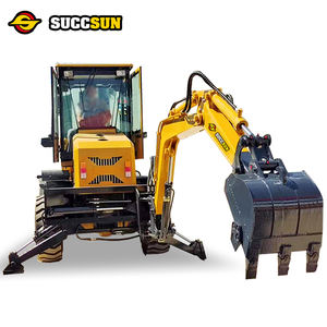 Landwirtschaft licher Erd bewegungs maschinen lader Kleiner Bagger lader mit Rädern 3,5 Tonnen 5 Tonnen 4WD zu verkaufen - Product Image 3