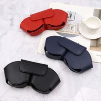 Étui de protection magnétique élégant pour écouteurs, en cuir PU créatif, sac de rangement étanche pour casque supra-auriculaire