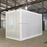 Maison modulaire préfabriquée compacte à installation rapide avec structure en acier, maison pliable