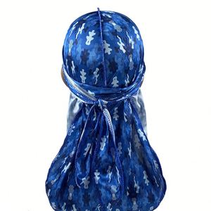 Gorro de satén tipo durag para dormir, gorros grandes con banda para atar el cabello y correas ajustables para mujer - Product Image 1