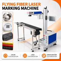 Machine de marquage laser à fibre volante JUNFEI, en ligne et en continu pour ligne de production, graveur laser pour câbles, tuyaux, emballages, codes QR