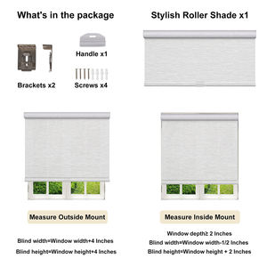 تصفية ضوئية من ZHENPIN للنوافذ ظلال أسطوانة الجاكار اللاسلكية مع ستارة كاسيت نصف شفافة - Product Image 3