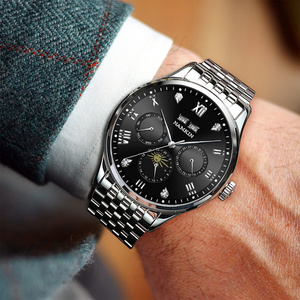 Montre mécanique automatique NAMKIN, bracelet en acier inoxydable, boîtier rond de 42 mm, cristal saphir, cadran analogique, montre de luxe pour homme - Product Image 4