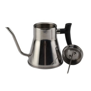 กาต้มน้ำสแตนเลสแบบยาวมีฝาปิดหม้อต้มชากาแฟแบบคอห่าน - Product Image 2