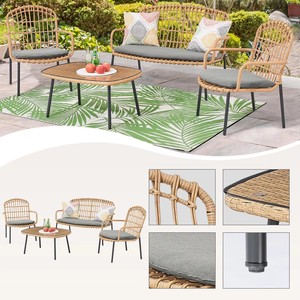 Modern Rattan Comfortable Outdoor Furniture for <b>Garden</b> <b>Sets</b> Farmhouse & Hotel Use - Product Image 5
