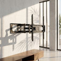 Soporte de Pared Universal para TV LCD de 32-65 Pulgadas, con Capacidad de Carga de 45 kg, Movimiento Completo, Extensión de Largo Alcance, Inclinación y Giro, VESA 400 400, Articulado de Acero