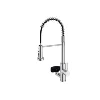 Robinet de cuisine à 3 fonctions en acier inoxydable SS304 haute efficacité, économiseur d'eau, anti-éclaboussures, à jet large